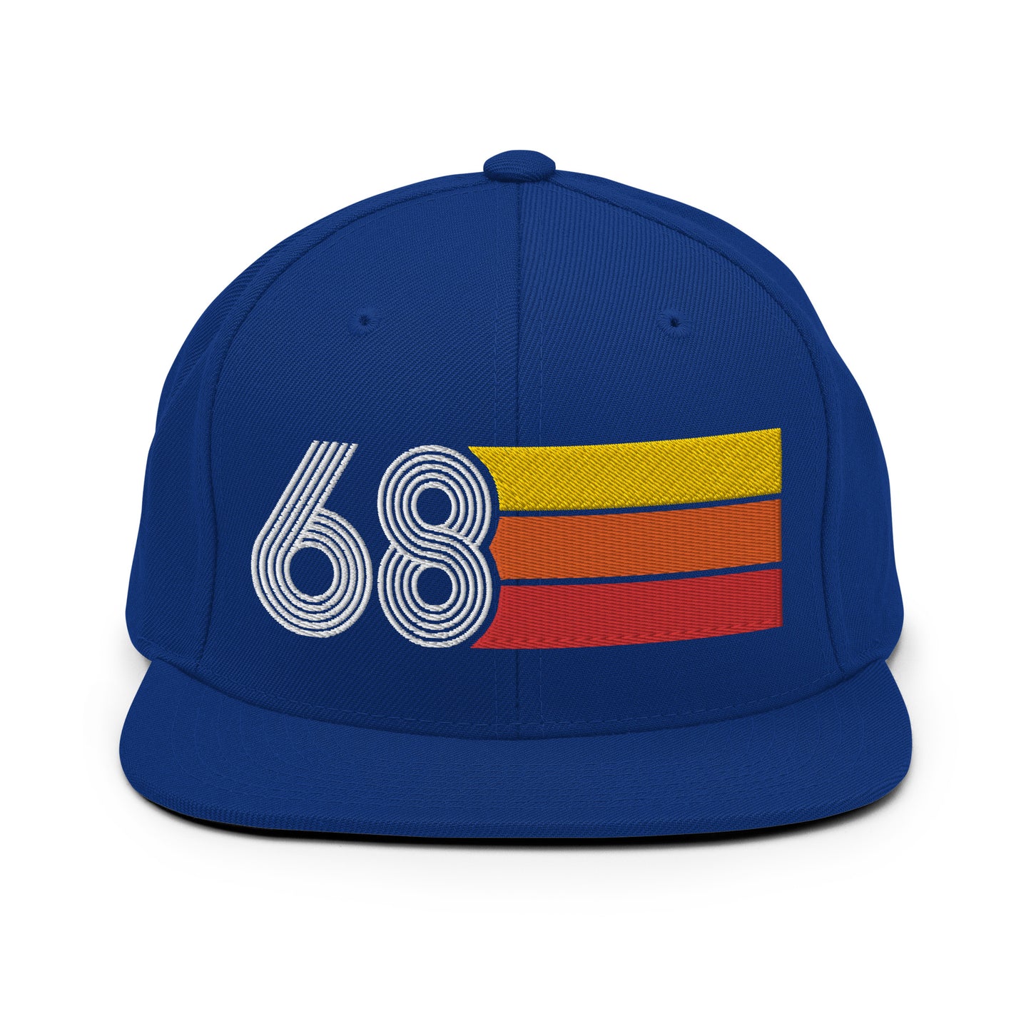 68 - 1968 Retro Tri-Line Snapback Hat