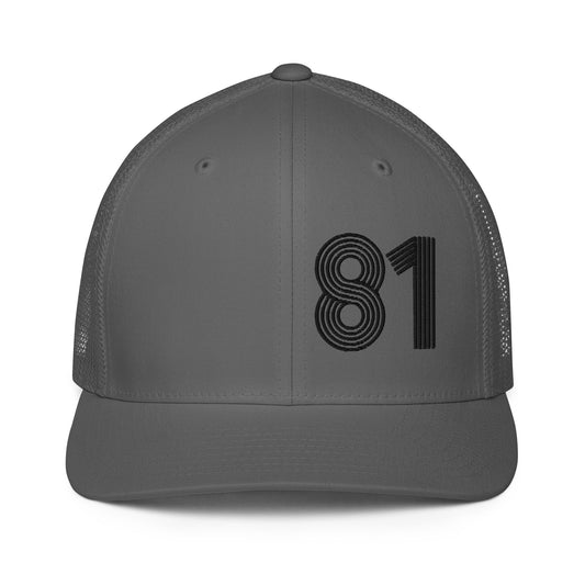 81 - Number Only Closed-back trucker cap