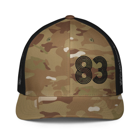 83 - Number Only Closed-back trucker cap