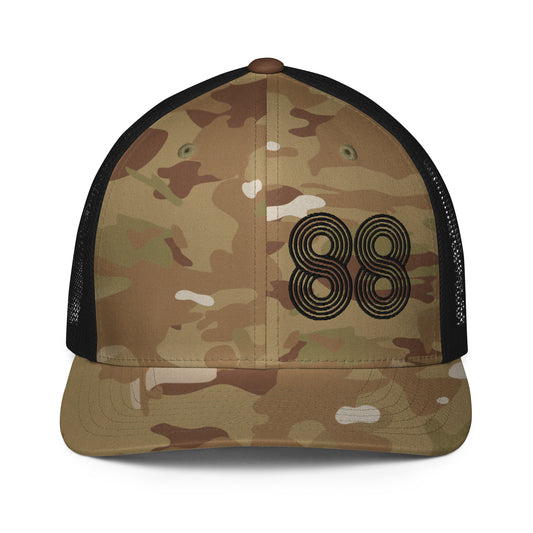 88 - Number Only Closed-back trucker cap