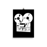 Reel to Reel Player Wall Art Poster