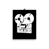 Reel to Reel Player Wall Art Poster