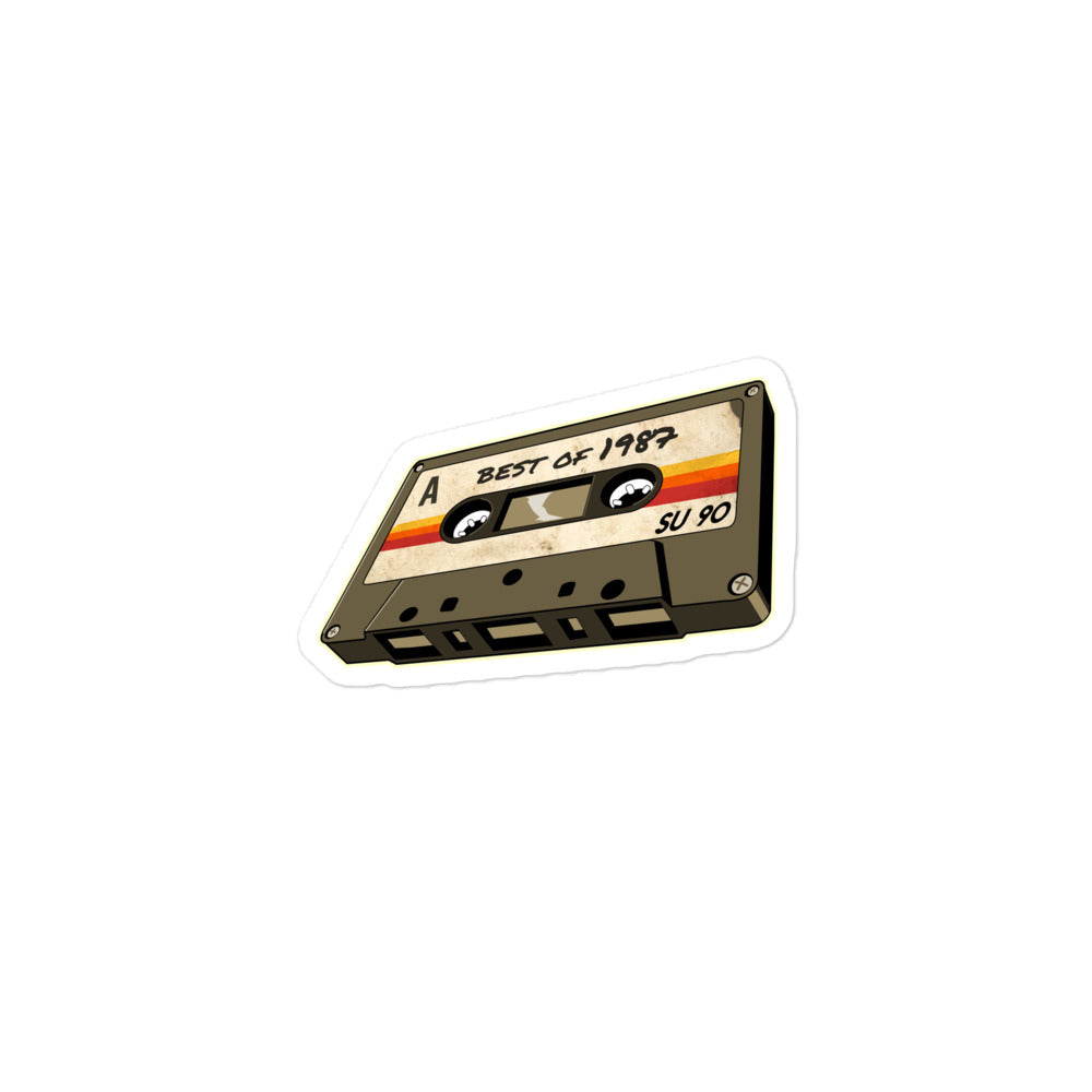 87 - Best of 1987 - Retro Cassette Tape Vinyl Decal stickers