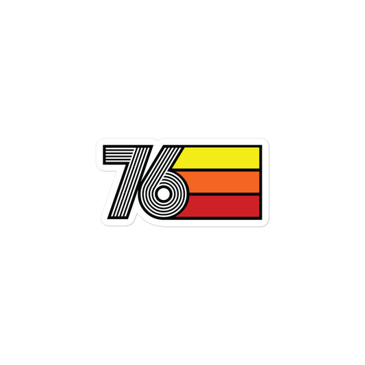 76 - 1976 Retro Tri- Line Decal Decoration Bubble-free Vinyl stickers