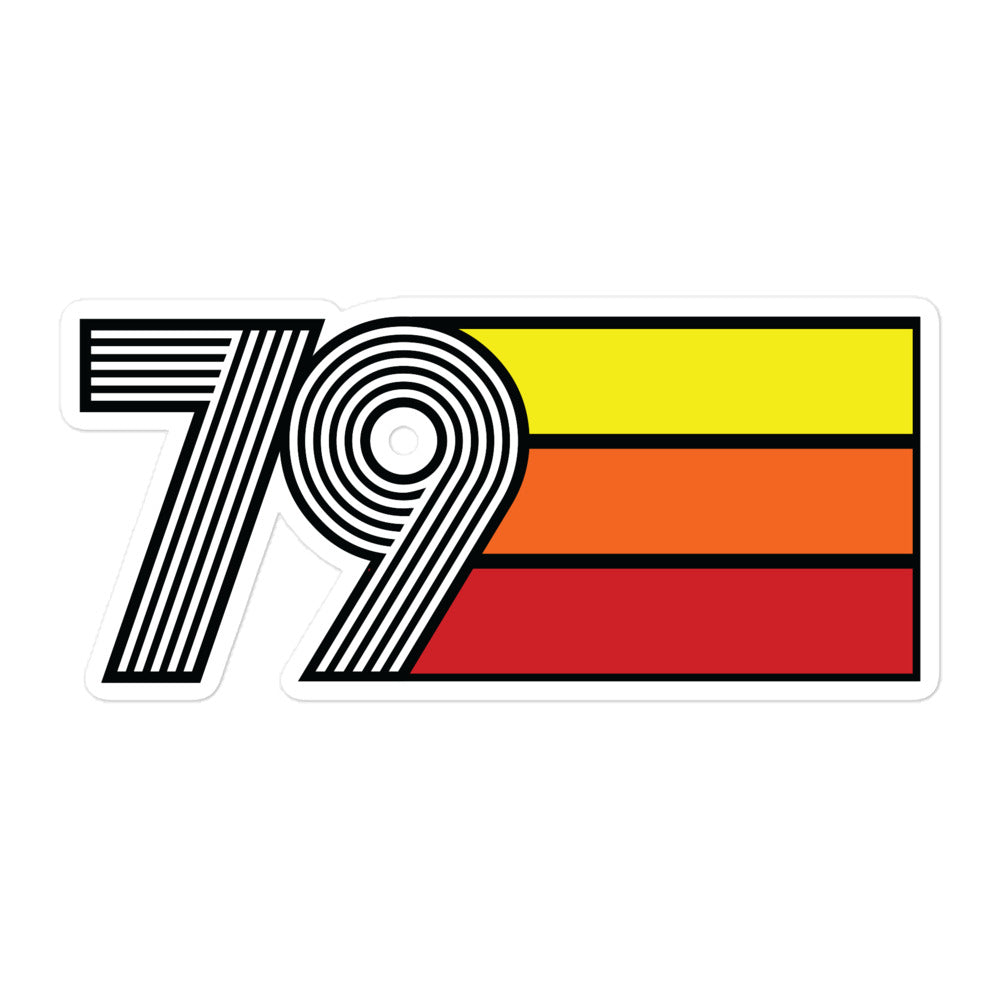 79 - 1979 Retro Tri- Line Decal Decoration Bubble-free Vinyl stickers