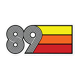 89 - 1989 Retro Tri- Line Decal Decoration Bubble-free Vinyl stickers