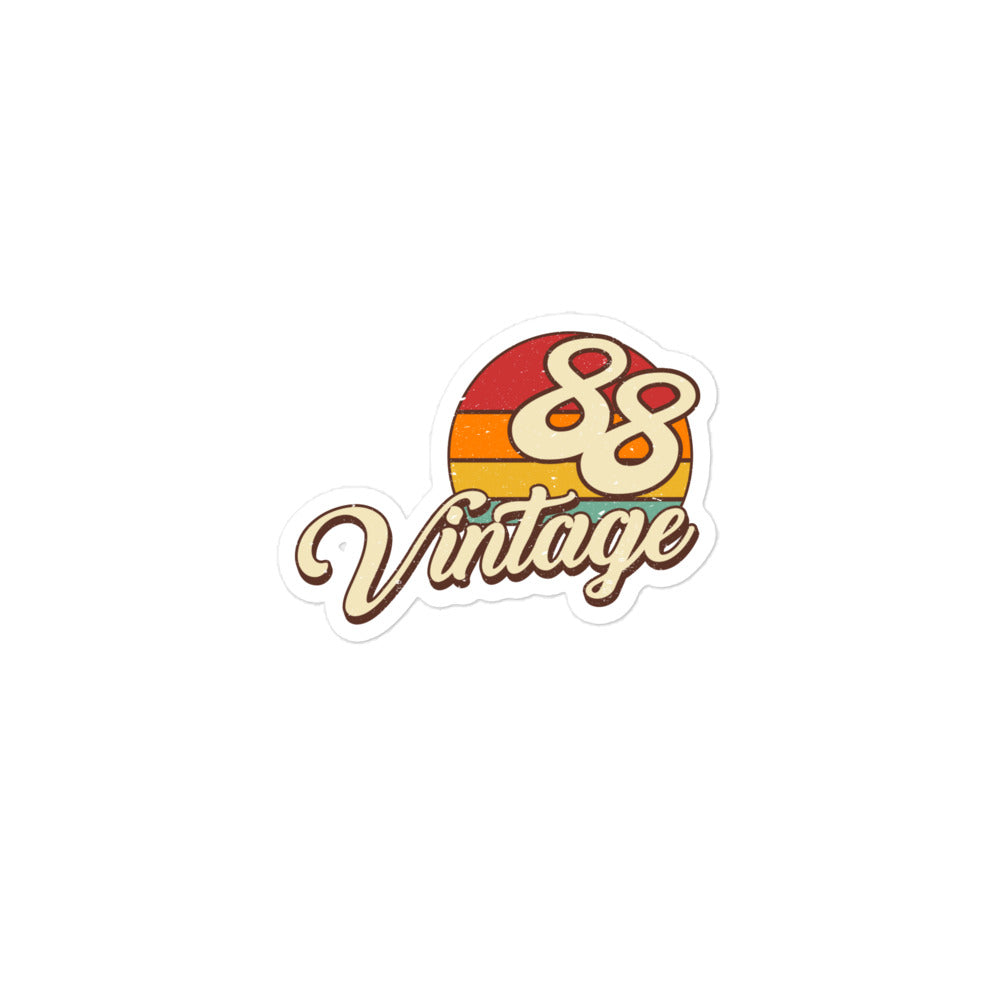 88 - Vintage Sunset 1988 Vinyl Stickers
