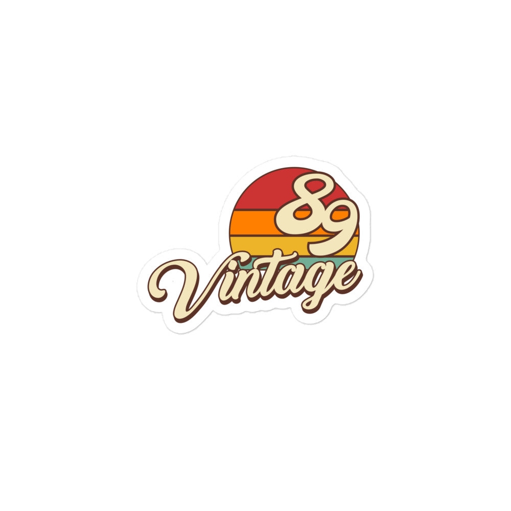 89 - Vintage Sunset 1989 Vinyl Stickers