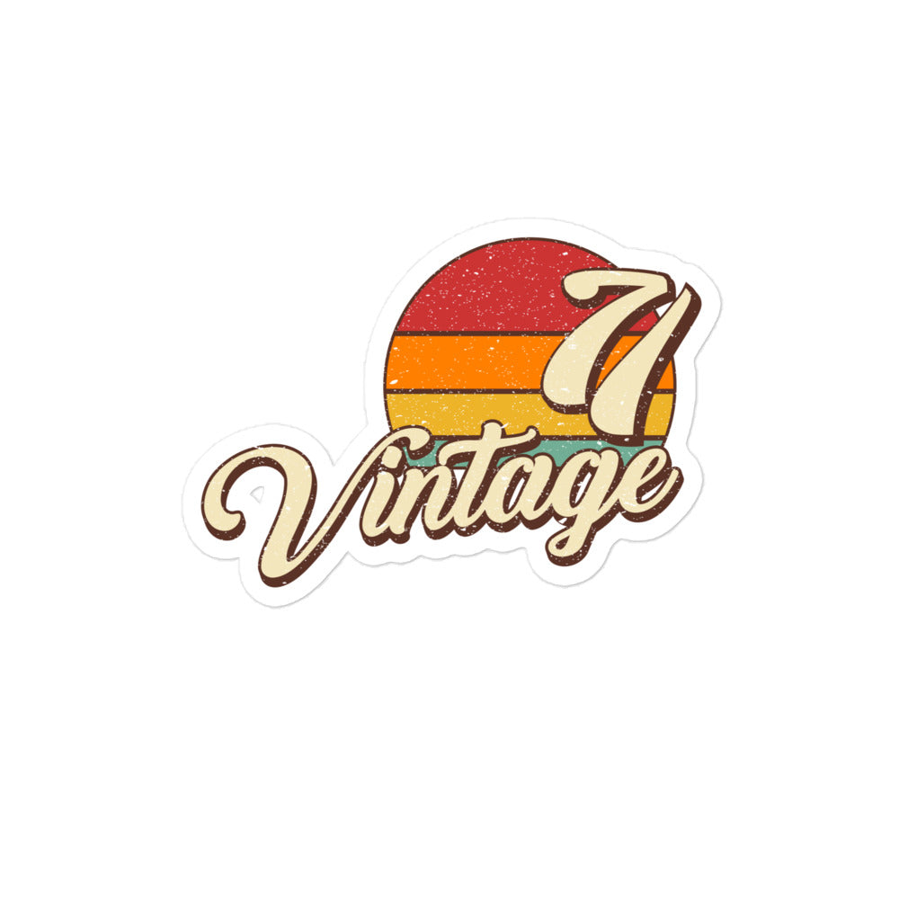 71 - Vintage Sunset 1971 Vinyl Stickers