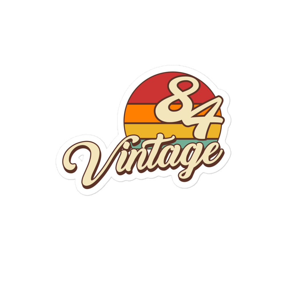84 - Vintage Sunset 1984 Vinyl Stickers