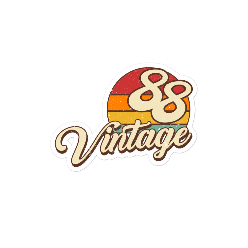 88 - Vintage Sunset 1988 Vinyl Stickers