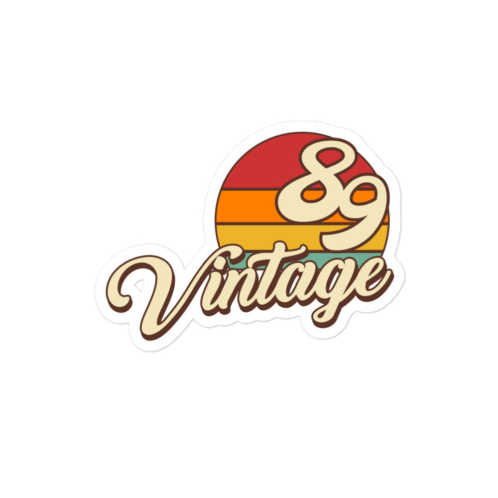 89 - Vintage Sunset 1989 Vinyl Stickers