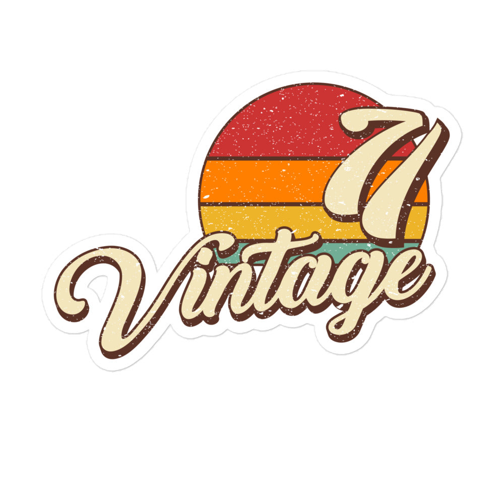 71 - Vintage Sunset 1971 Vinyl Stickers