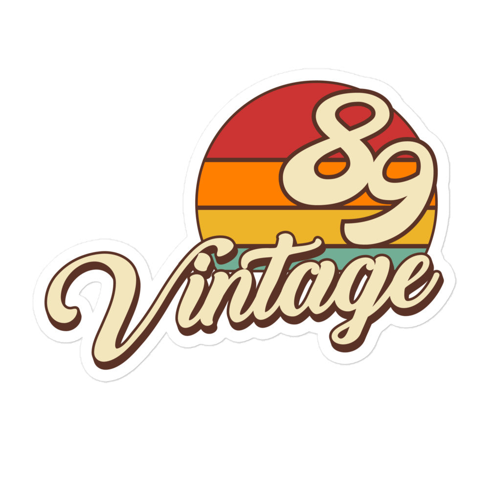 89 - Vintage Sunset 1989 Vinyl Stickers