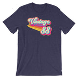 Vintage 1988 Retro Colors Short-Sleeve Unisex T-Shirt