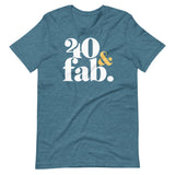 Forty and Fab 40th Birthday Short-Sleeve Unisex T-Shirt