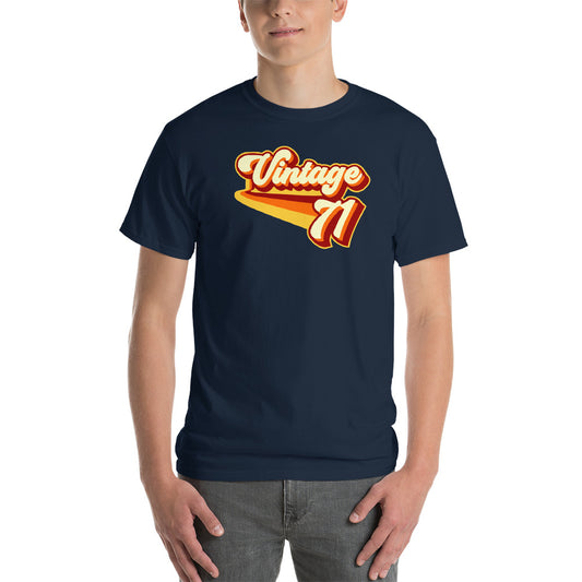 Vintage 1971 Warm Retro Lines CLASSIC FIT Short-Sleeve T-Shirt