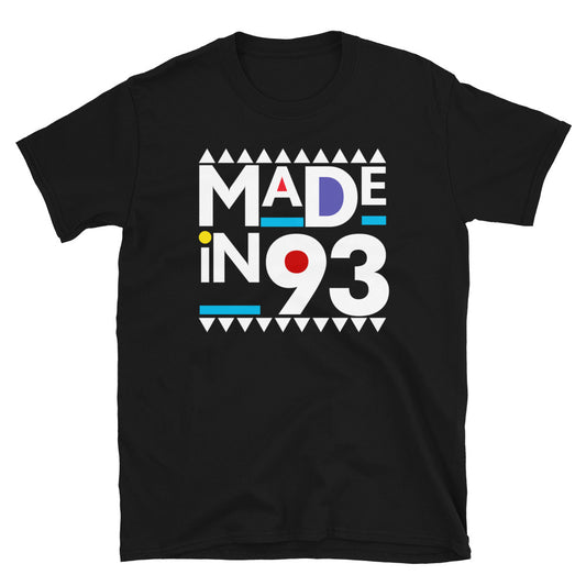 Made in 1993 Retro 90s Short-Sleeve Unisex T-Shirt