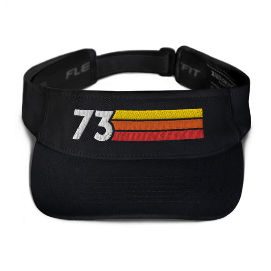 1973 RETRO BIRTHDAY ANNIVERSARY REUNION NUMBER 73 VISOR