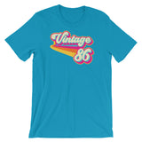 Vintage 1986 Retro Colors Short-Sleeve Unisex T-Shirt