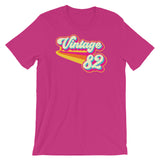 Vintage 1982 Retro Colors Short-Sleeve Unisex T-Shirt