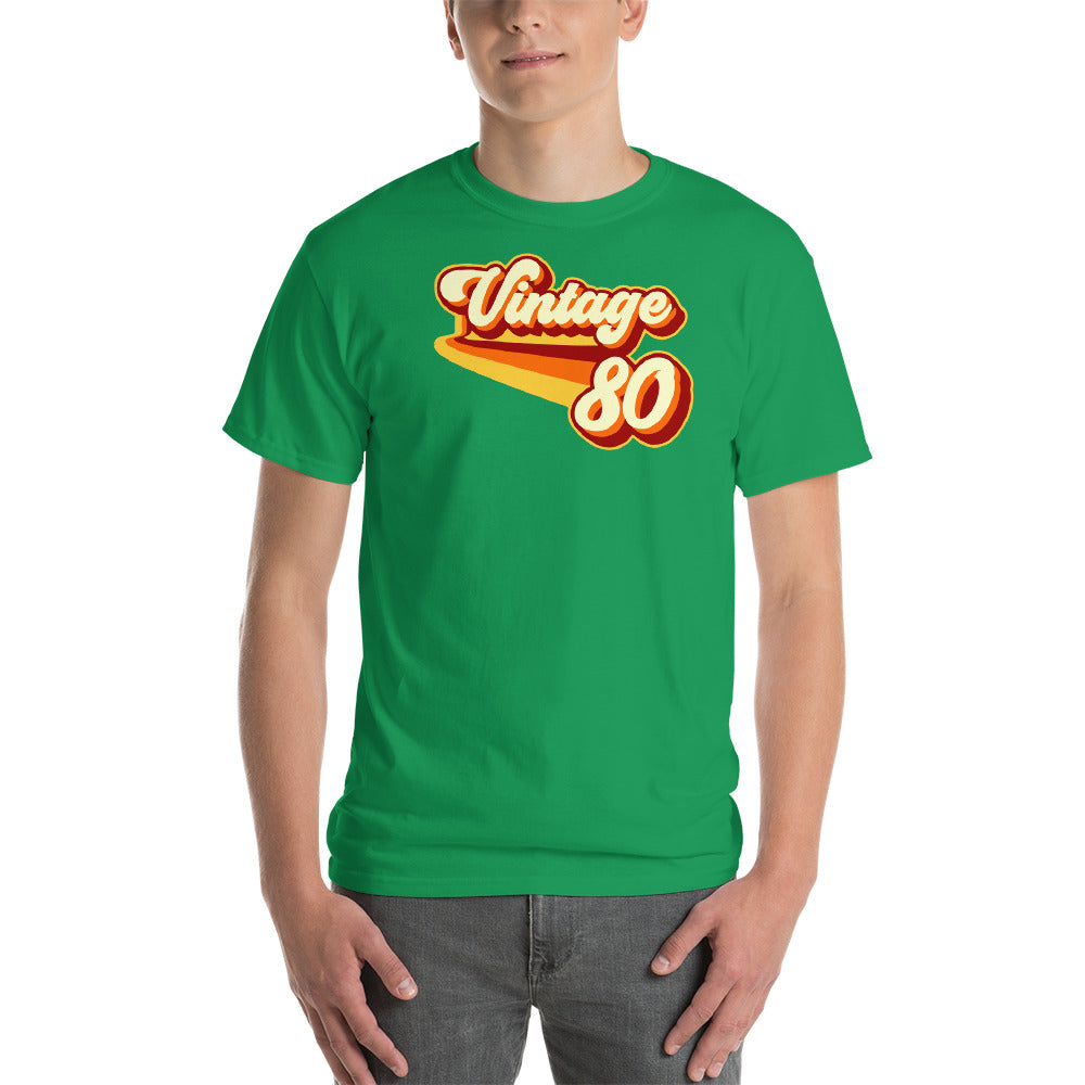 Vintage 1980 Warm Retro Lines CLASSIC FIT Short-Sleeve T-Shirt