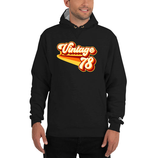 Vintage 1978 Warm Retro Lines Champion Hoodie