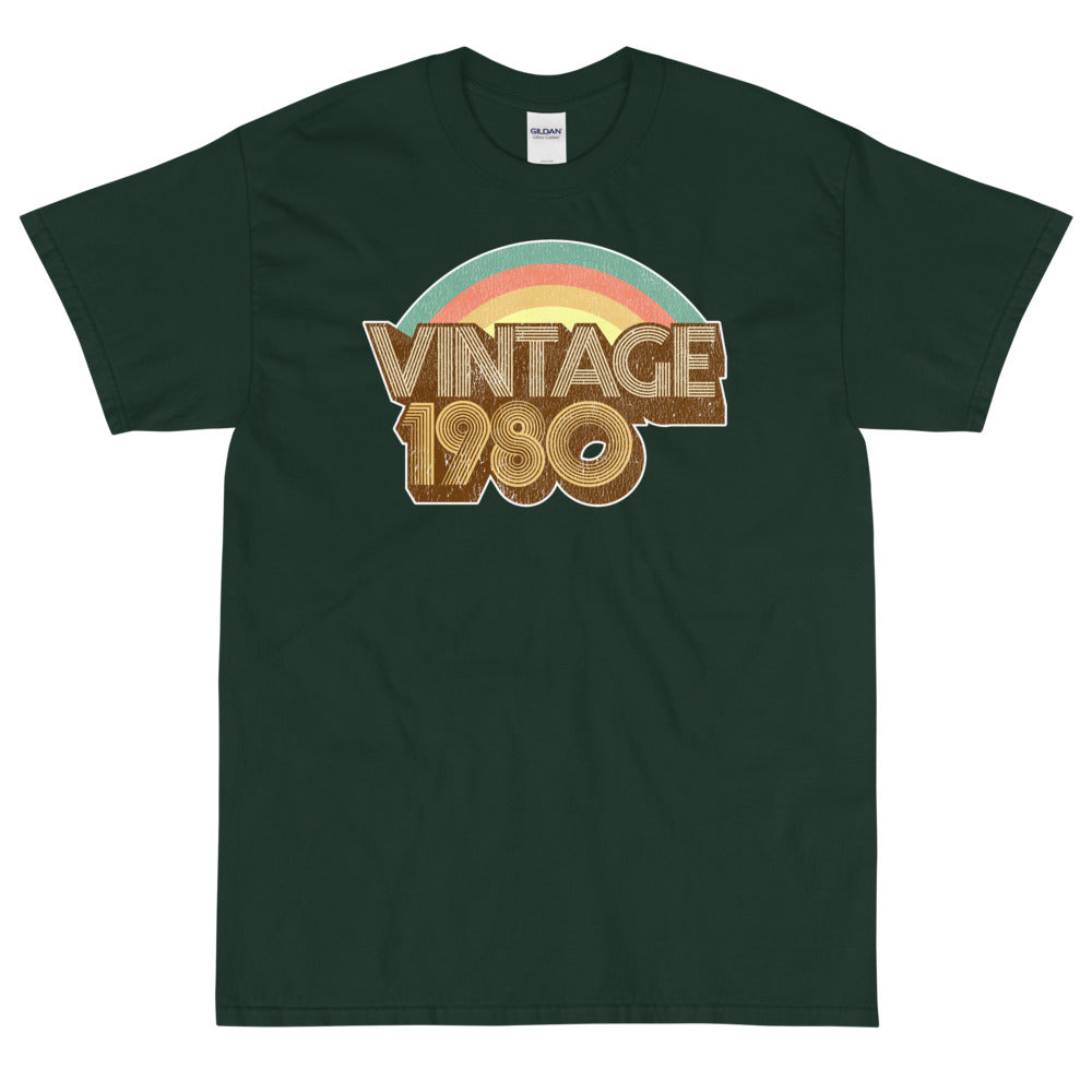 Vintage 1980 Distressed Short Sleeve T-Shirt