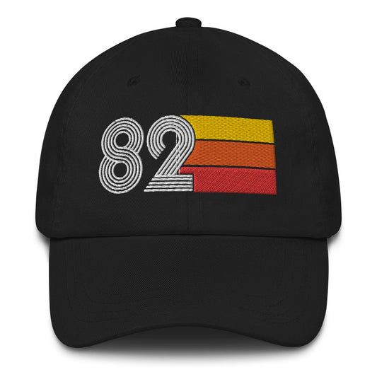Retro 1982 Vintage Birthday Baseball Expo Dad hat