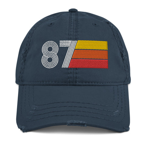 1987 Retro 87 Distressed Dad Hat