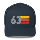 63 Number 1963 Birthday Retro Trucker Hat