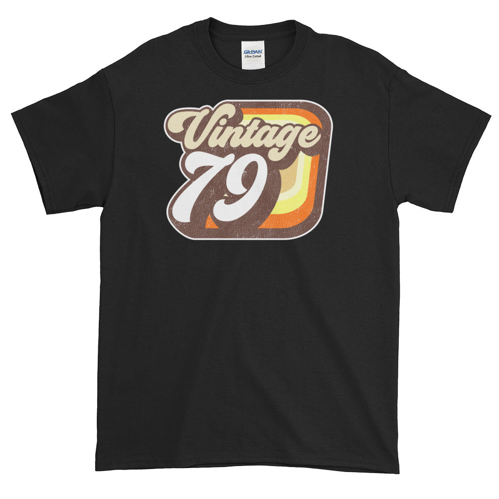 Vintage 1979 Retro Birthday Short-Sleeve T-Shirt - Styleuniversal
