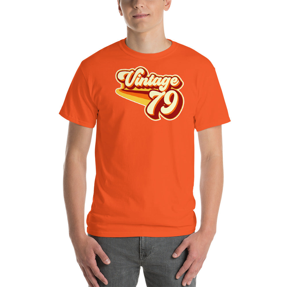 Vintage 1979 Warm Retro Lines CLASSIC FIT Short-Sleeve T-Shirt