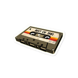 81 - Best of 1981 - Retro Cassette Tape Vinyl Decal stickers