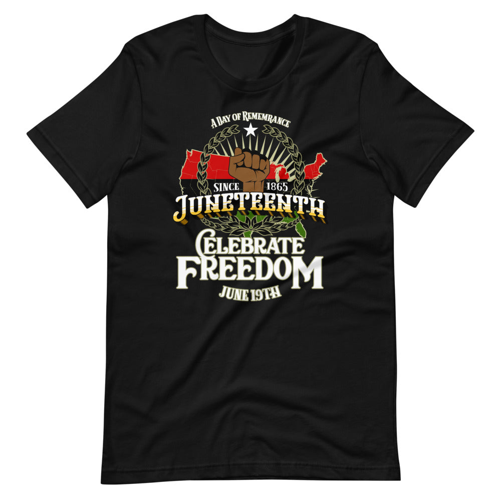 Juneteenth Celebrate Freedom Short-Sleeve Unisex T-Shirt