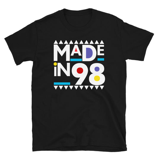 Made in 1998 Retro 90s Short-Sleeve Unisex T-Shirt