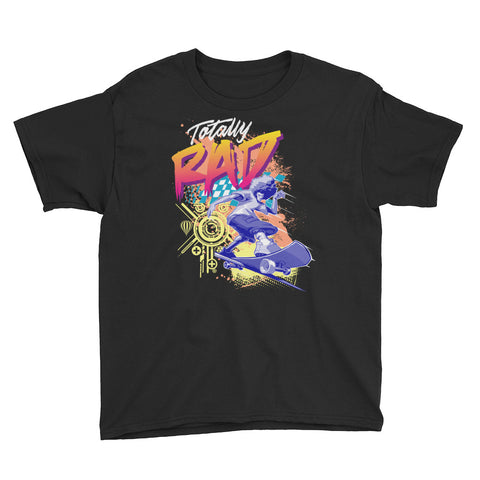 Totally Rad Afro Skater Youth Short Sleeve T-Shirt ( WBB ) - Styleuniversal