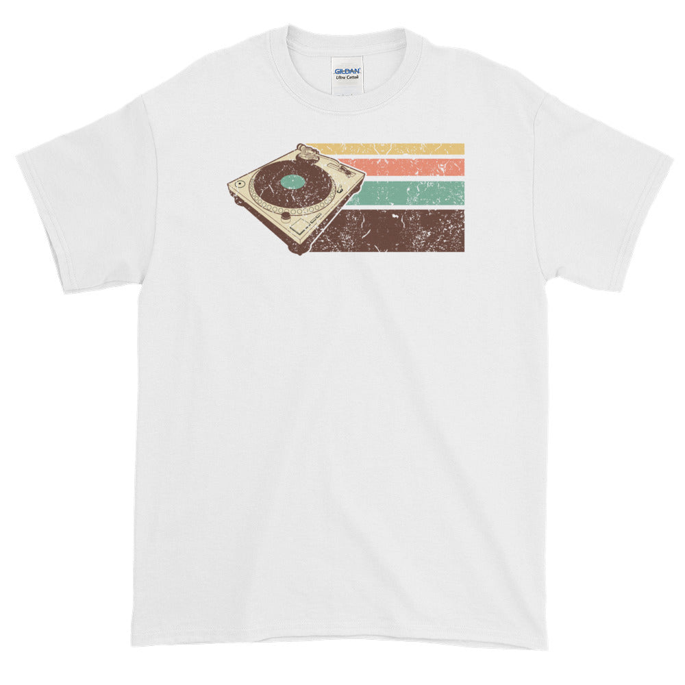 Vintage Retro DJ Turntable Hip Hop EDM Short-Sleeve T-Shirt - Styleuniversal