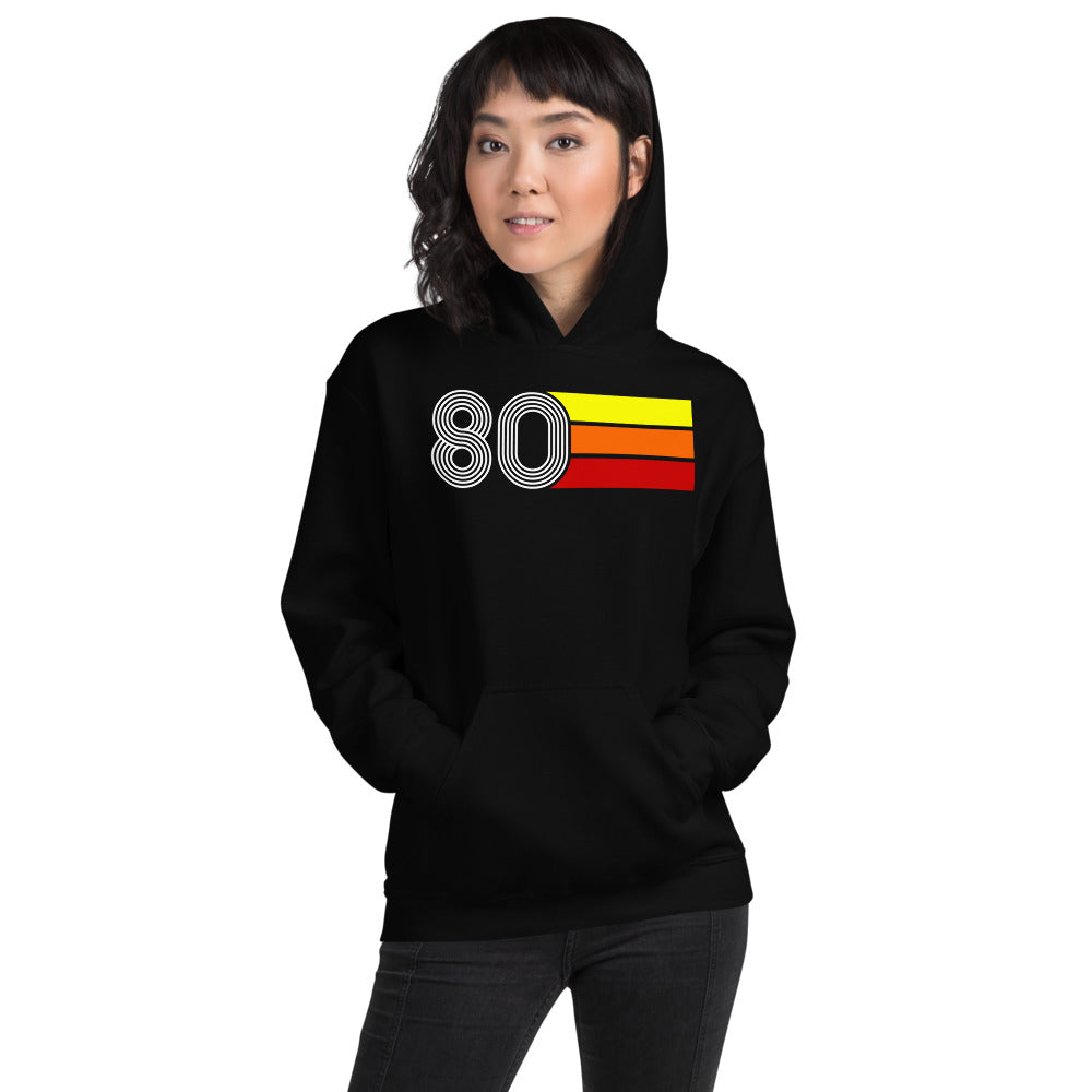 Retro Expo 1980 Men's Women's Unisex Hooded Sweatshirt