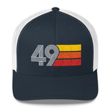 49 1949 Birthday Retro Men's Women's Trucker Hat