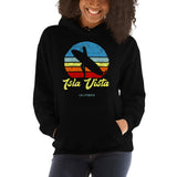 Isla Vista California Retro Surfer Girl Hoodie - Styleuniversal