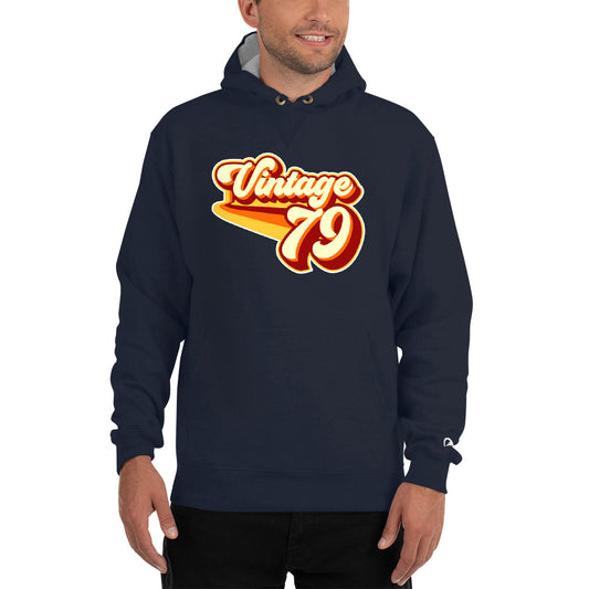 Vintage 1979 Warm Retro Lines Champion Hoodie