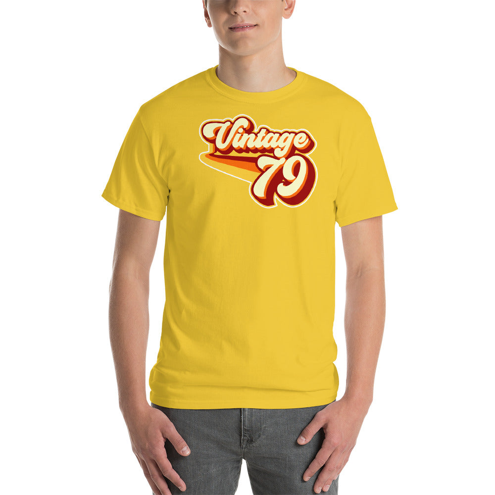Vintage 1979 Warm Retro Lines CLASSIC FIT Short-Sleeve T-Shirt