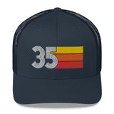 35 Retro Trucker Hat Birthday Gift Cap Decoration Party Idea for Women Men
