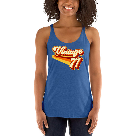 Vintage 1971 Women's Racerback Tank