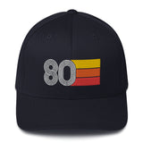 80 1980 fitted baseball cap