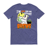 I'm Here for the Witches' Brews Halloween Short-Sleeve T-Shirt - Styleuniversal