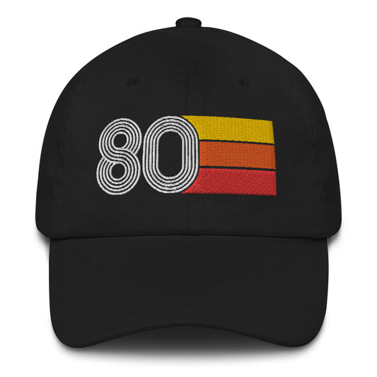 Retro Tri-Line 1980 Baseball Dad hat