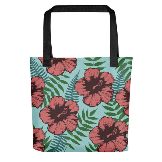 Tropical Flower Hibiscus Tote bag - Styleuniversal