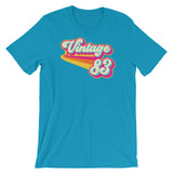 Vintage 1983 Retro Colors Short-Sleeve Unisex T-Shirt